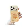 Adecuado para funda de teléfono Apple 17PM con agujeros precisos, contraste de color, ventana grande, diseño lindo de dibujos animados de postre de pastel 3D para 16/15/14