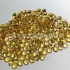 Cristal amarillo natural 4MM 5MM redondo cristal amarillo facetado piedra desnuda joyería con piedra