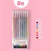 Bolígrafo de gel brillante con forma de cristal, bolígrafo de gel de color para estudiantes y niños, bolígrafo creativo para diario, bolígrafo para resaltar DIY, juego de bolígrafos