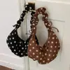 Bolso de Lunares para Mujer 2026 Modelo Nuevo Bolso de Hombro con Aspecto de Alta Gama Bolso Cruzado para el Trabajo Bolso Vintage Tipo Dumpling para Mujer