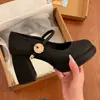 Elegantes Zapatos de Tacón Grueso para Mujer, Nuevo Estilo Verano 2026, Adecuados para Faldas, Zapatos de Salón Poco Profundos Estilo Francés, Zapatos Mary Jane Retro para Mujer