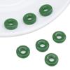 10 piezas de jade de imitación de vidrio con forma de círculo, pulsera tejida a mano, collar, colgante, pendientes, accesorios para el cabello
