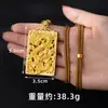 Nuevo Collar Colgante Tradicional de Dragón Estilo Chino para Hombres y Mujeres, Colgante de Oro de Arena Vietnamita, Joyería al por Mayor de Imitación de Oro Estilo Nacional