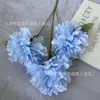 2026 Modelo Nuevo Serie Azul Flores Artificiales para Bodas, Flores de Seda Azul Niebla, Arreglos Florales para Hoteles y Hogares