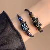 Cuatro Paquetes de Pulseras de Gato de la Suerte Limoncito Embriagado de Flores, Pulseras de Aspecto Elegante para Mujer, Pulseras Suaves Envueltas en el Dedo