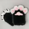 Luvas de Pelúcia Super Fofas, Exposição de Anime Bidimensional Fantasia de Animal Adereços de Cosplay, Luvas Sem Dedos Simuladas de Garra de Animal, Luvas Coloridas