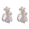 Brincos de Franja com Pérolas e Flores Super Fadas, Design de Nicho, Alto Padrão, Delicados, Estilo Fada, Luxo Leve, Brincos de Novo Estilo para Mulheres