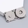 Flor de Ameixa Colorida Fivela Magnética Escondida Bolsas de Couro Botão de Pressão Invisível Fivela Magnética Costurada à Mão Botão de Pressão para Roupas Botão