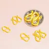 Original Comercio Exterior Chapado en Cobre Oro de 24 Quilates Pulsera DIY Joyería Accesorios de Cierre en S Collar de Cuentas Hecho a Mano Accesorios de Cierre en W