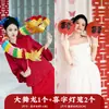 Adereços para Fotos de Casamento para Noiva e Madrinhas, Adereços para Fotos de Noivado Estilo Chinês Tradicional
