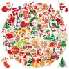 Adesivos de Natal Transfronteiriços 2026 Laser Holográfico Festa de Feriado Infantil Decoração de Presente Adesivos de Natal à Prova d'Água