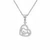 Collar con Colgante de Corazón Hueco Estilo Bohemio para Mujer Transmisión en Vivo Venta Caliente Lujo Ligero Joyería con Sensación de Alta Gama Accesorios para Collar Cadena de Clavícula Venta al por Mayor
