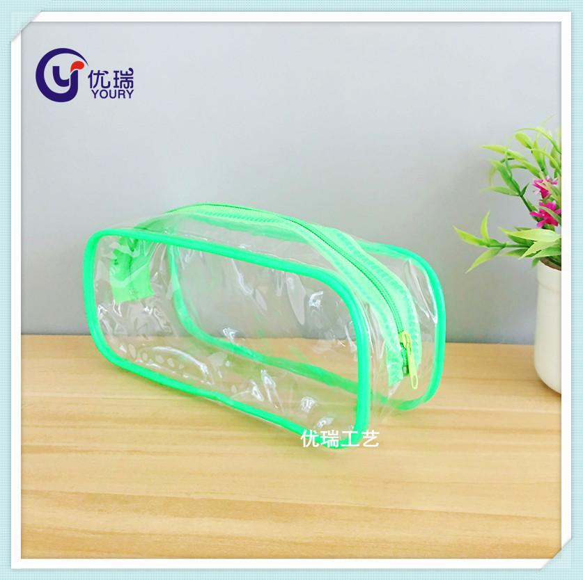 厂家定制透明PVC胶骨袋 立体PVC圆筒袋 高频电压软PVC