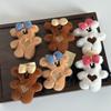 Bonito pelúcia arco urso grampo de cabelo cordão de cabelo meninas faixa de cabelo faixa de cabeça bbclip acessórios de cabelo