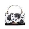 Bolso de Mano Estilo Hong Kong de Moda con Patrón de Vaca para Mujer 2025 Nuevo Moda Simple Bolso Bandolera de Un Solo Hombro Trendy Bolso Cuadrado Pequeño