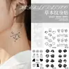 Pegatinas de Tatuaje Temporal con Combinación de Patrones Pequeños con Fórmula Herbal, Larga Duración, Impermeables, Estilo Sencillo y Fresco para Hombres y Mujeres, para Brazos y Piernas