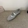Zapatos de Mujer de Malla Plana Transpirable estilo Francés Mary Jane de Boca Baja, Alpargatas Versátiles Estilo de Noche Verano 2026