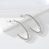 Aretes y pendientes simples de alta gama irregulares europeos y americanos transfronterizos para mujer Joyería de acero inoxidable Accesorios de galvanoplastia Fabricante Venta al por mayor
