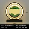 Lámpara de noche pintura de arena movediza lámpara de mesa nuevo estilo lámpara de mesa luz nocturna superbrillante lámpara de dormitorio estilo chino decorativa de cristal reloj de arena lámpara de mesa