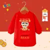 Ropa de Abrigo Otoño e Invierno, Bata Larga Estilo Chino, Ropa de Felicitación de Año Nuevo para Bebés, Delantal de Año Nuevo para Niños, Ropa para Niños y Niñas de Vestir al Revés
