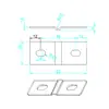 Pieza de Conexión de Batería de Litio Soldadura Láser Lámina de Aluminio Puro 1060 Fila de Aluminio Soldadura en Frío Barra Colectora Individual Grande Pieza de Barra de Aluminio