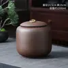 Tetera China de Barro Morado Grande Sellada a Prueba de Humedad Cerámica Arena Morada Olla Almacenamiento Pu'er Hogareña Tetera de Té Negro Cerámica Morada