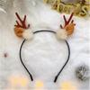 Diadema de Cuernos de Reno Navideño Pasador Diadema Hada del Bosque Popular Súper Hada Foto Foto Accesorios para el Cabello Pasador de Reno Femenino Femenino
