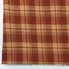 Tecido xadrez marrom escovado tingido em fio, para outono e inverno, em estoque, para roupas masculinas e femininas, tecido para camisa, material xadrez