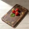 Tabla de Cortar Ranurada de Madera de Acacia Ma Zhan Tabla de Cortar de Madera Accesorios de Cocina, Adecuada para Cocinas Domésticas y la Industria de la Restauración