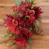 Ramo de Esquejes de Flores Falsas de Margarita Simulada Adornos de Decoración para el Hogar y el Dormitorio Accesorios para Fotografía Transfronteriza
