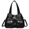 2026 Nuevo Estilo Bolso de Mano de Cuero Suave Gran Capacidad Bolso de Hombro para Mujeres de Mediana Edad Bolso de Mamá de Moda Bolso Cruzado para el Trabajo