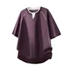Camiseta de Manga Corta con Cuello en V Falsa de Dos Piezas para Hombre, Marca de Verano de Moda, Diseño Holgado, Camiseta de Media Manga, Top Versátil a la Moda para Hombre