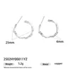 Pendientes de Moda Versátiles Elegantes de Plata 925 con Baño de Cobre, Pendientes Exquisitos de Estilo Sencillo y Versátil, Pendientes Exquisitos de Nicho para el Día a Día