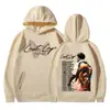 Marca Independiente de Comercio Exterior Sudadera con Capucha de Ajuste Holgado Rod Wave Última Vuelta Gira 2025 Ropa Unisex Cadera H