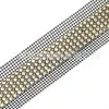 Venta Directa de Fábrica Red de Pedrería Redonda 3mm 5 Filas Base Plana Pedrería con Garras Red de Pedrería DIY Accesorios para Ropa Étnica Decoración de Puños Accesorios de Encaje