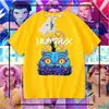 2025 Nuevo Grupo Kpop Hunter Witch Nuevo Verano Niños y Niñas Moda Familiar Versátil Moda de Algodón de Manga Corta