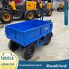 Veículo elétrico de quatro rodas para descarte de chiqueiro, transporte e manuseio de areia no local da estufa, plataforma plana elétrica