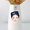 Jing Tian Acrílico Fondo Blanco Llavero de Doble Cara Colgante para Bolsa Colgante para Mochila Periféricos de Celebridades Fotos
