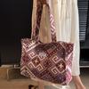 Bolso Tote de Gran Capacidad Estilo Étnico para Estudiantes de Secundaria para Mujer Ins2026 Nuevo Bolso de Hombro de Moda para Viajes