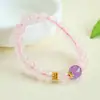 Pulsera de Cristal Rosa Natural Ai Yu Pulsera de Amatista para Mujer Venta Caliente en Transmisiones en Vivo de Kuaishou y Douyin Mayoreo S5080105