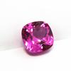 Almohada de amor dulce con forma de cuadrado gordo de caramelo Turmalina Rosa gema suelta Turmalina Rosa color caramelo joya tesoro colorido piedra suelta