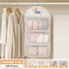 Bolsa de malha para guarda-roupa de armazenamento multicamadas de grande capacidade para uso doméstico, bolsa de armazenamento transparente e respirável para roupas íntimas e meias