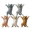5 2 Geração Dos Desenhos Animados Bonito Mão Dançando Gato Modelo Brinquedo Na Moda Crianças Gashapon Boneca Gato Bolo Ornamentos