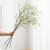 Plantas artificiales, frutos pequeños de frijol, frutos de mijo, accesorios para arreglos florales, frutos de Milán, ramas de frutas para decoración de interiores de sala de estar en casa