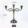 Candelabro Estilo Europeo Accesorios de Boda Cena a la Luz de Velas de Hotel Decoración del Hogar Candelabro de Club