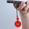 Cinnabar Benmingnian Cinco vias Deus da Riqueza Pingente Colar Pingente para Homens e Mulheres Casal Carro Chaveiro High-end Presente Do Telefone Móvel