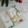 Presente de Natal 2026 Ornamento de Vela Artesanal Fofo em Formato de Boneco de Neve Vela Perfumada Criativa Lembrança