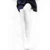 Medias Primavera y Otoño Grosor Medio Calcetines Negros para Mujer Terciopelo Anti-enganche Pantalón Interior Blanco Fino