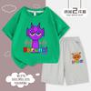 Camiseta Caja de Ritmos Niños Manga Corta Ropa Sprunki Personaje Depler Estampado Niños y Niñas Tops Pantalones Cortos Moderno