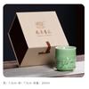 Taza de té pequeña de bambú creativa de celadón de Longquan Xinyu de montaña vacía, taza de té de cerámica para el hogar con logotipo